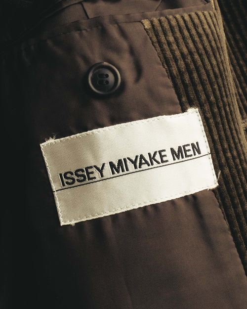 "ISSEY MIYAKE MEN" 90's Relaxed mandarin collar corduroy jacket