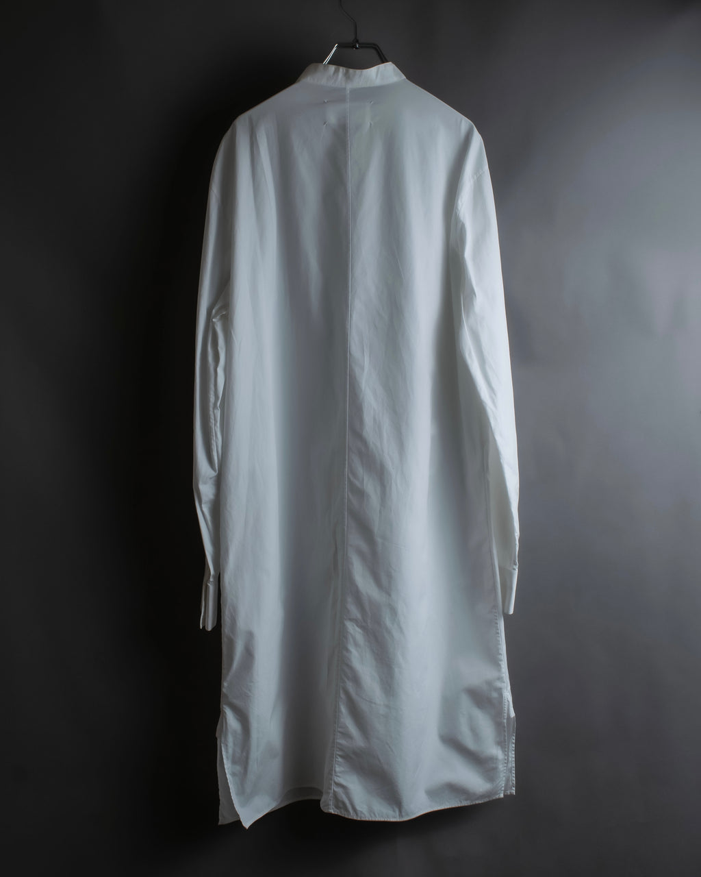 "MAISON MARGIELA" 18AW No-collar design Super long shirt