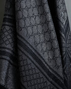 "GUCCI" GG pattern glitter blend woven large stole