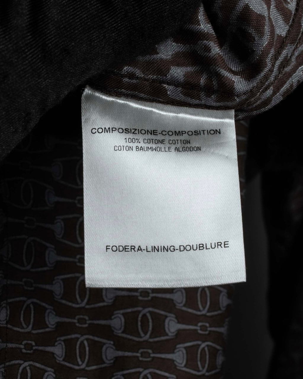 "GUCCI" Horsebit pattern shaped shirt