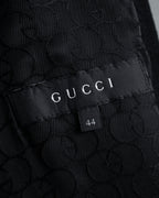 "GUCCI" Tom Ford period round neck flying squirrel long coat