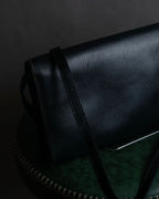 "Christian Dior" Metal parts design leather shoulder bag