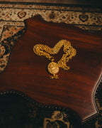 -SPECIAL- “CHANEL” 90’s-00’s Horse motif medallion chain necklace