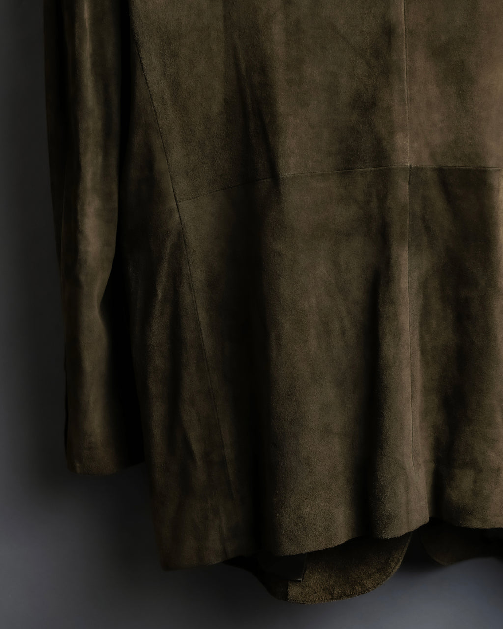 "Christian Dior" Nubuck leather oversized tailored jacket