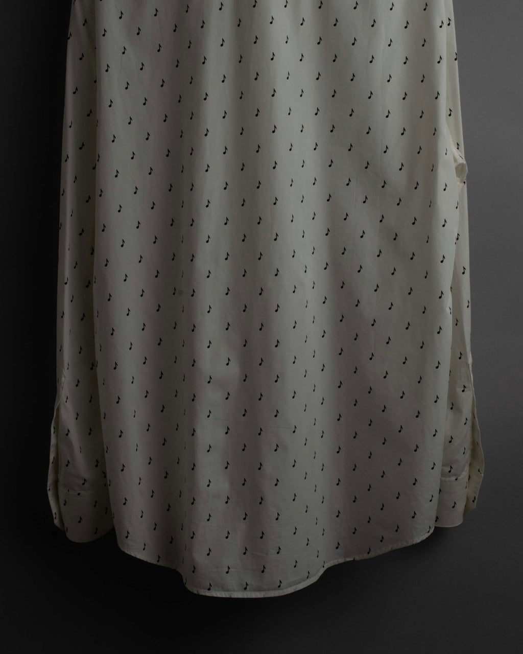 "CELINE" Musical note motif cotton shirt