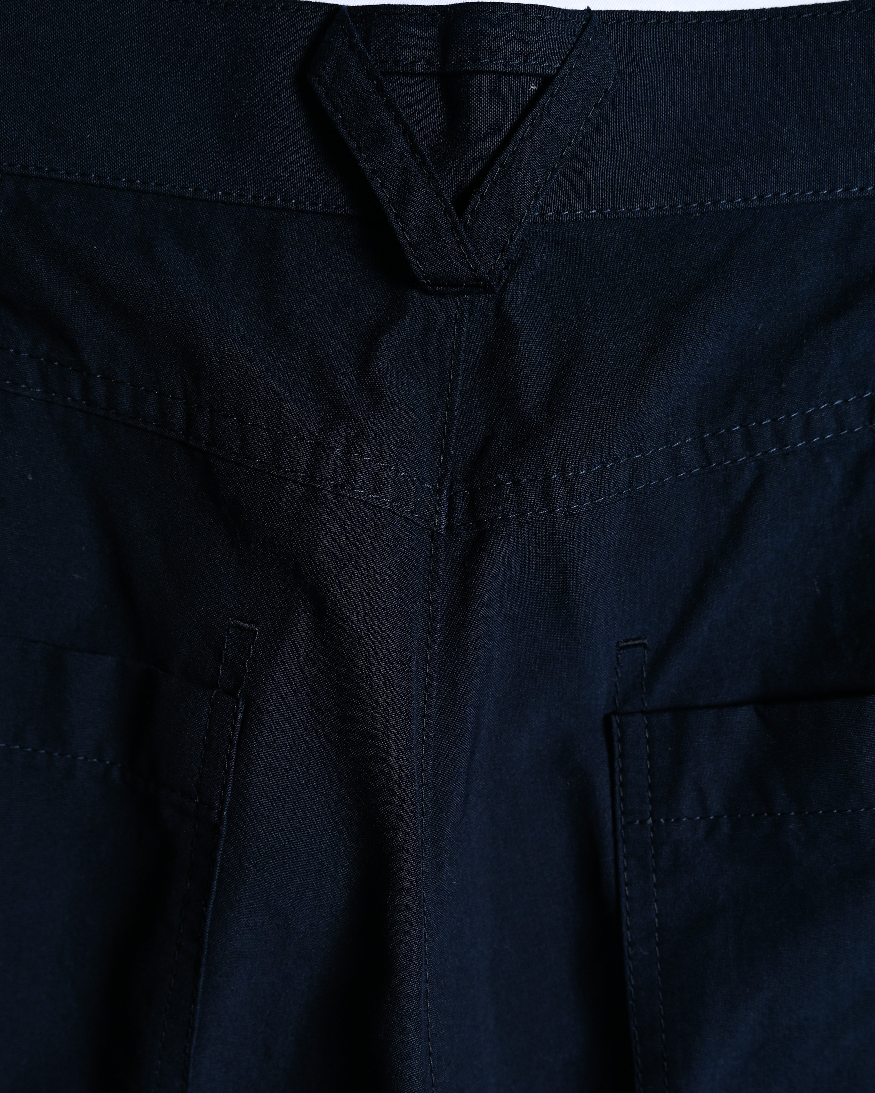 BOTTEGA VENETA by Matthieu Blazy / 2022SS Curved Hem Trousers Navy