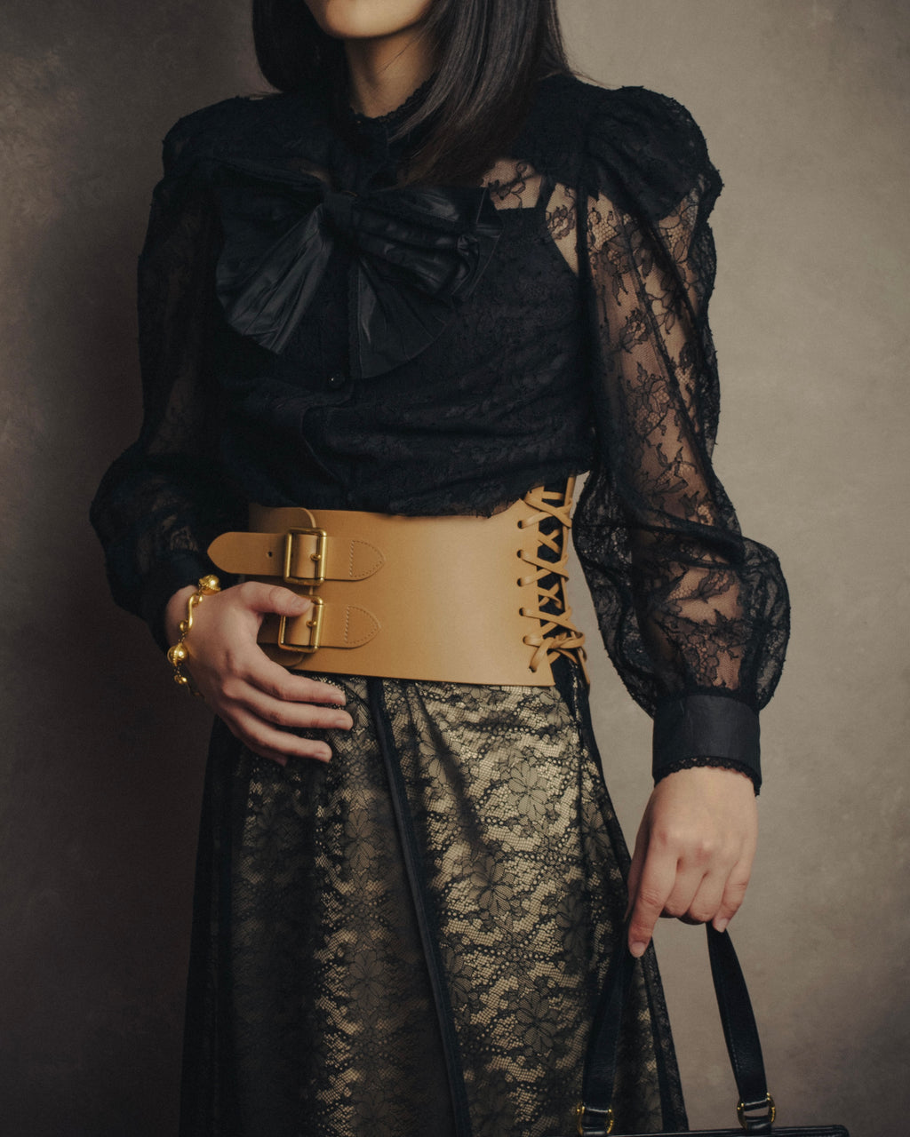 -SPECIAL- “GUCCI“ 2017-18 Fall winter lace bow blouse