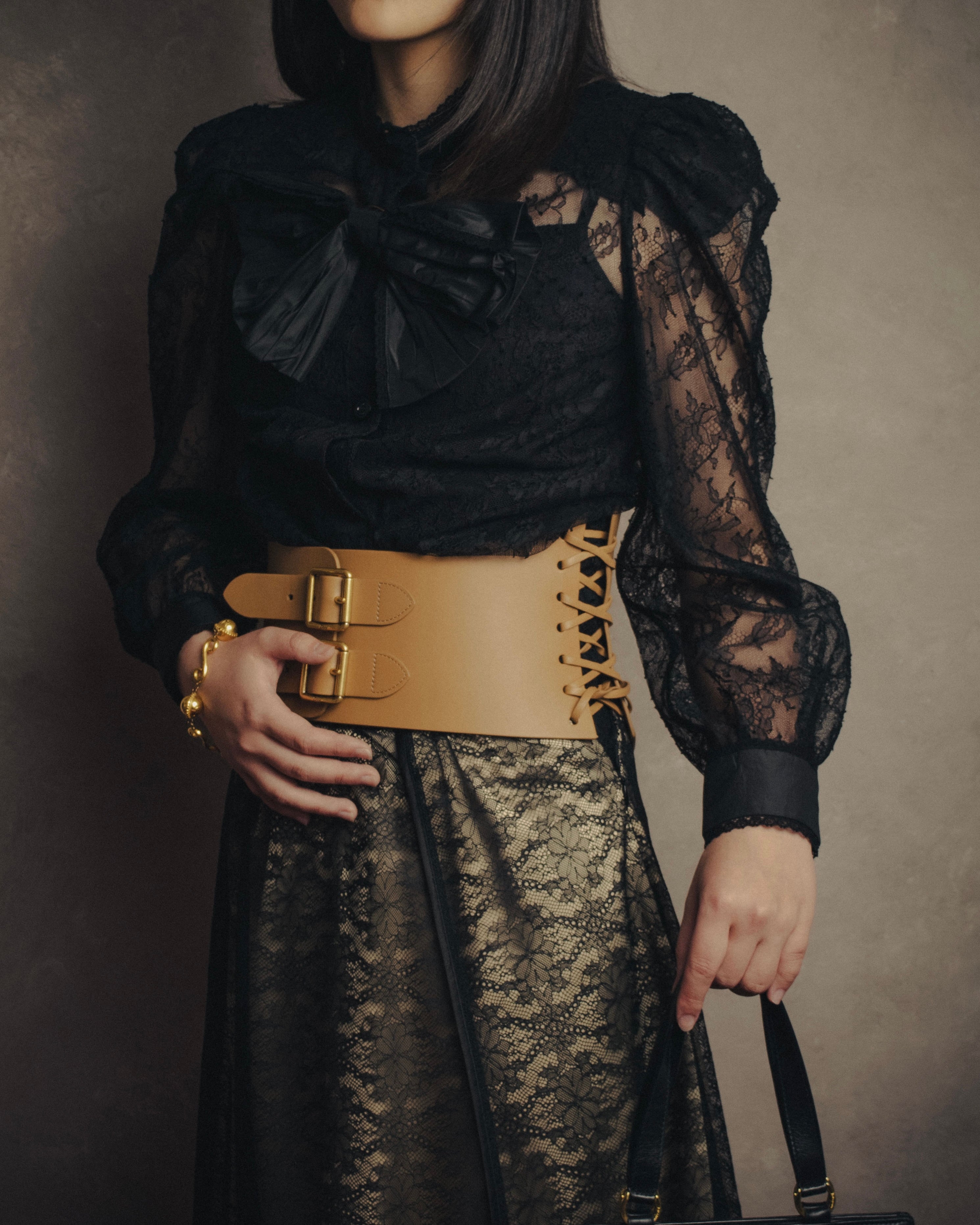 -SPECIAL- “GUCCI“ 2017-18 Fall winter lace bow blouse