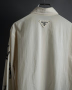 "PRADA" 22SS Sea fable motif print oversized shirt