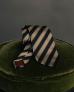 "CHANEL" 90's-00's Classic silk regimental striped tie