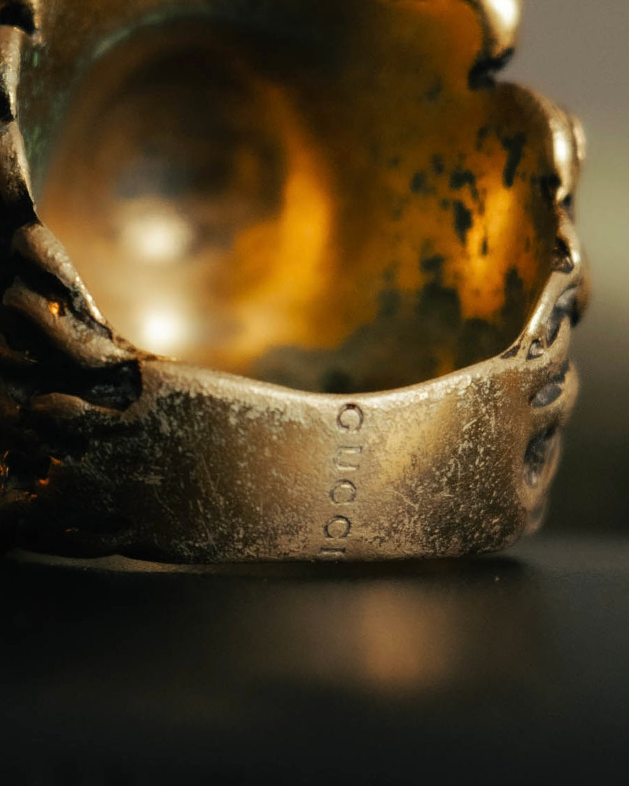 “GUCCI” 2010’s-20’s lion head sculptural ring