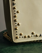-SPECIAL- “Salvatore Ferragamo” 2015-2017 Vara studded chain shoulder bag
