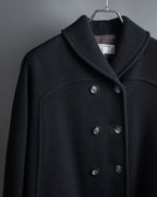 "Valentino Garavani"Shawl collar A-line silhouette long coat