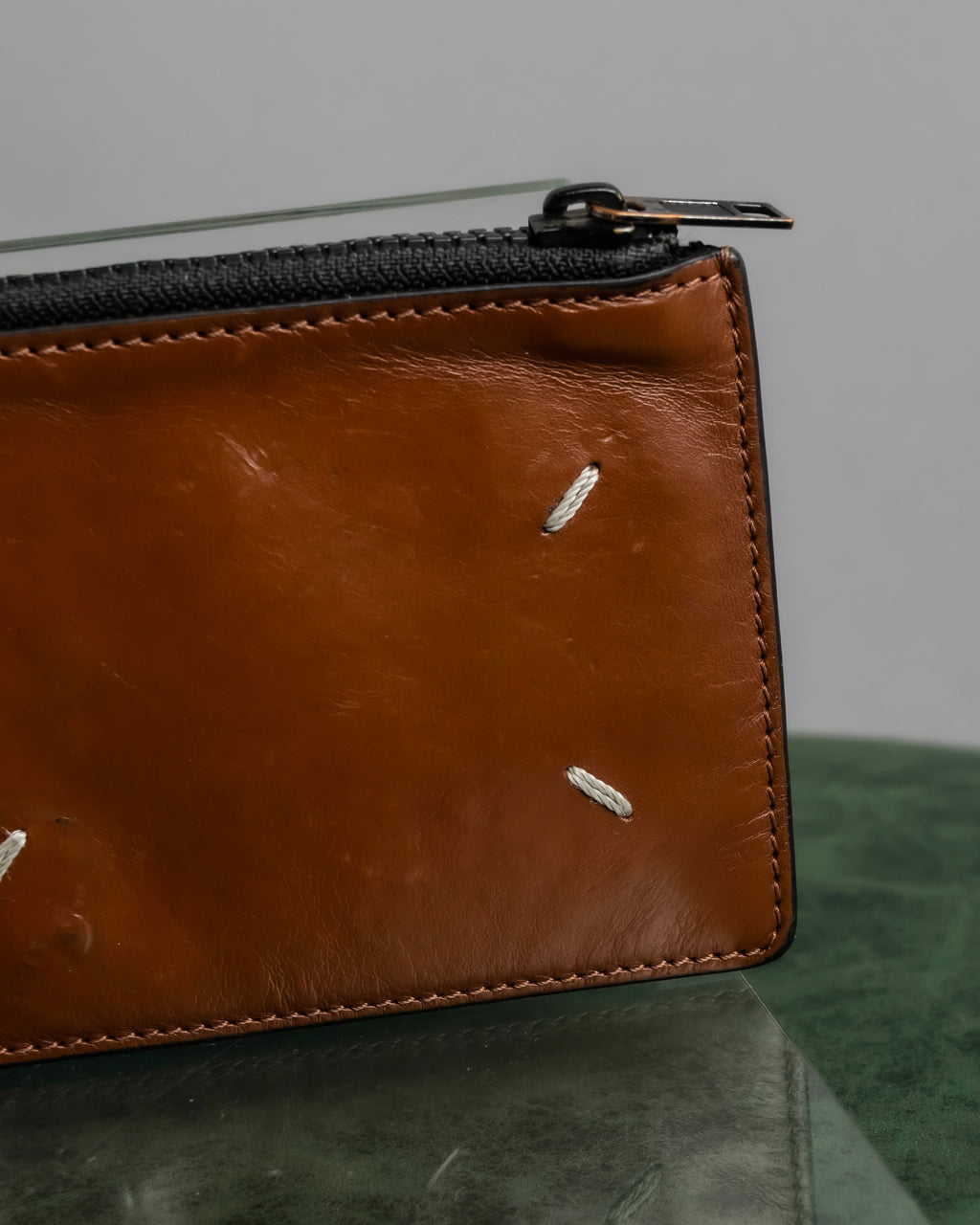 "MAISON MARGIELA" 4-tag design leather money clip