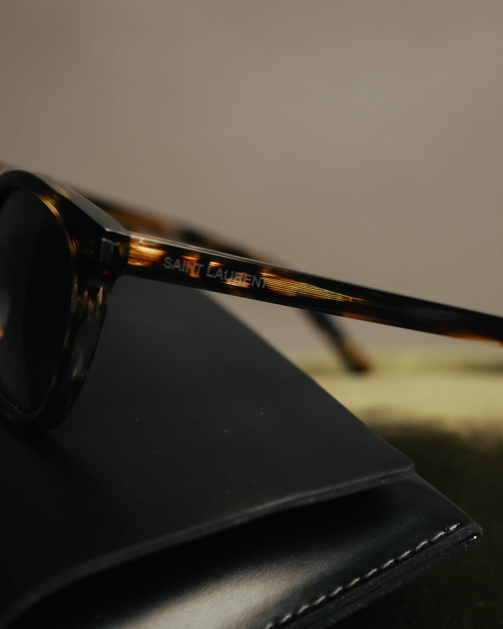 “SAINT LAURENT” YSL Bold 28 Havana sunglasses