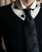 "GIORGIO ARMANI" Mixed material striped necktie