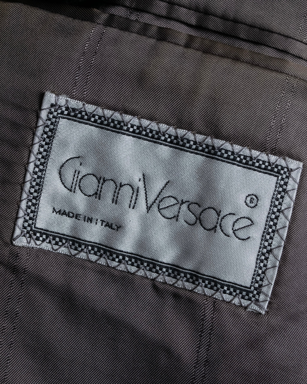"GIANNI VERSACE" Striped classical tailored jacket
