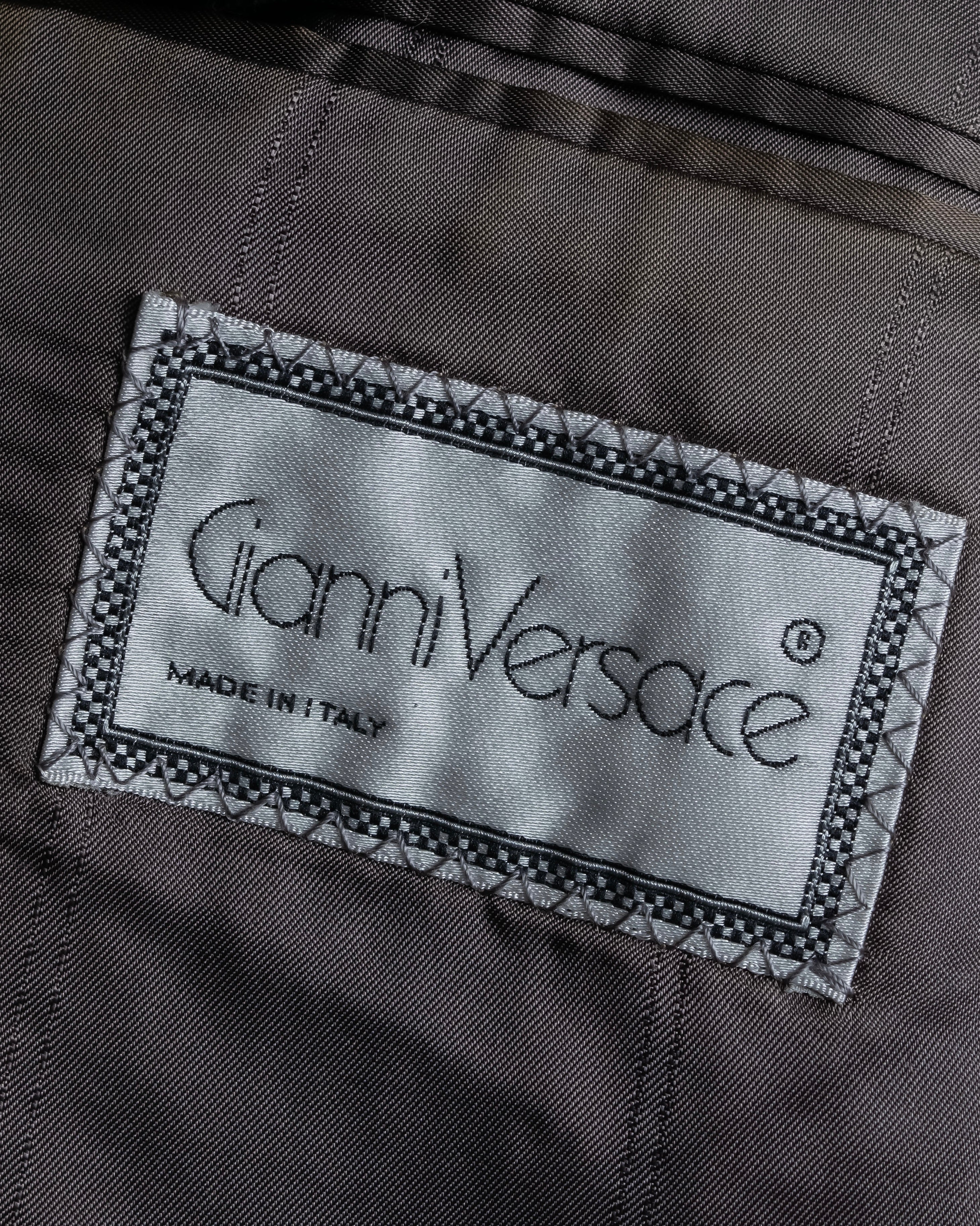 "GIANNI VERSACE" Striped classical tailored jacket