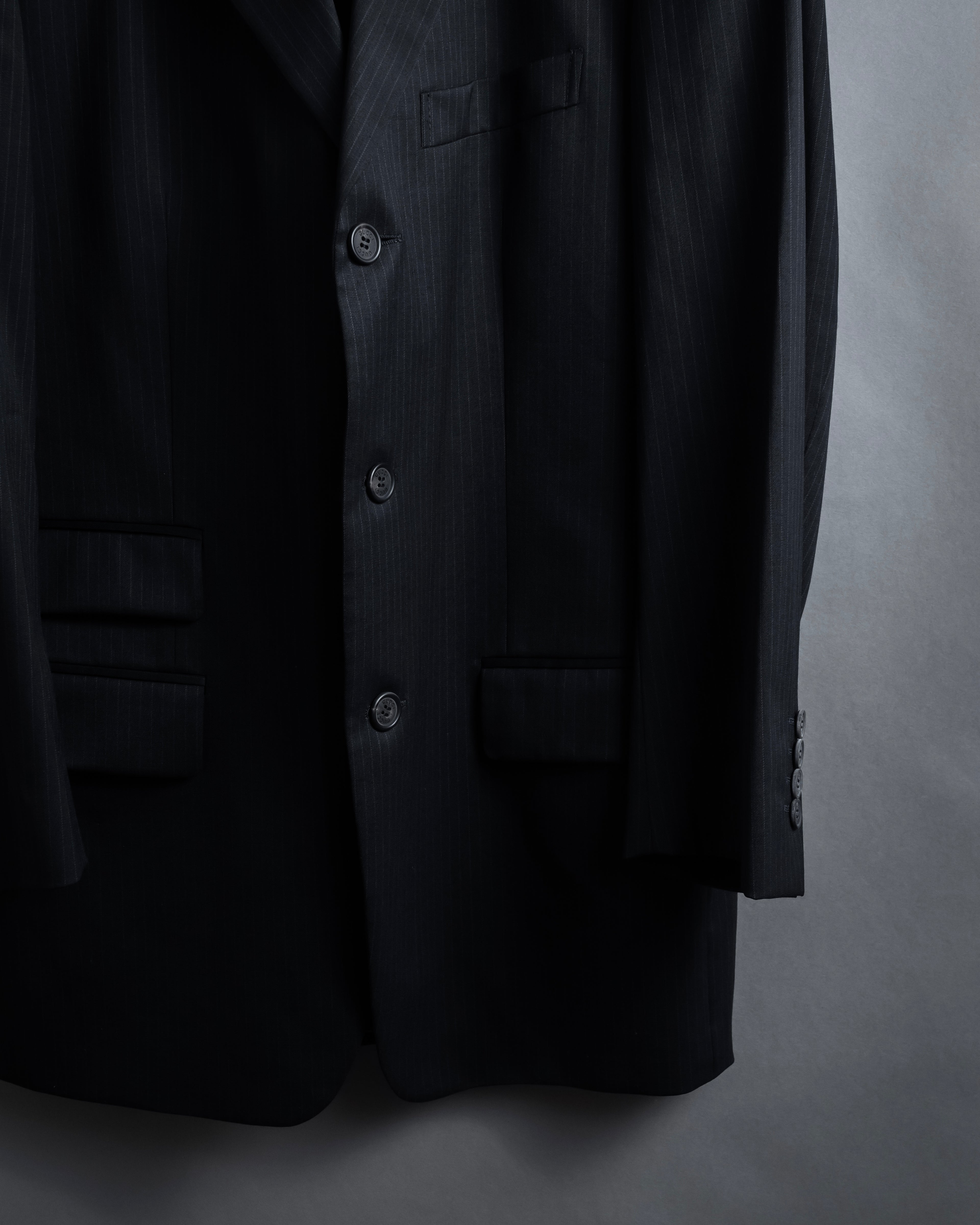 "GUCCI" 90's Elegant suiting pinstripe set up