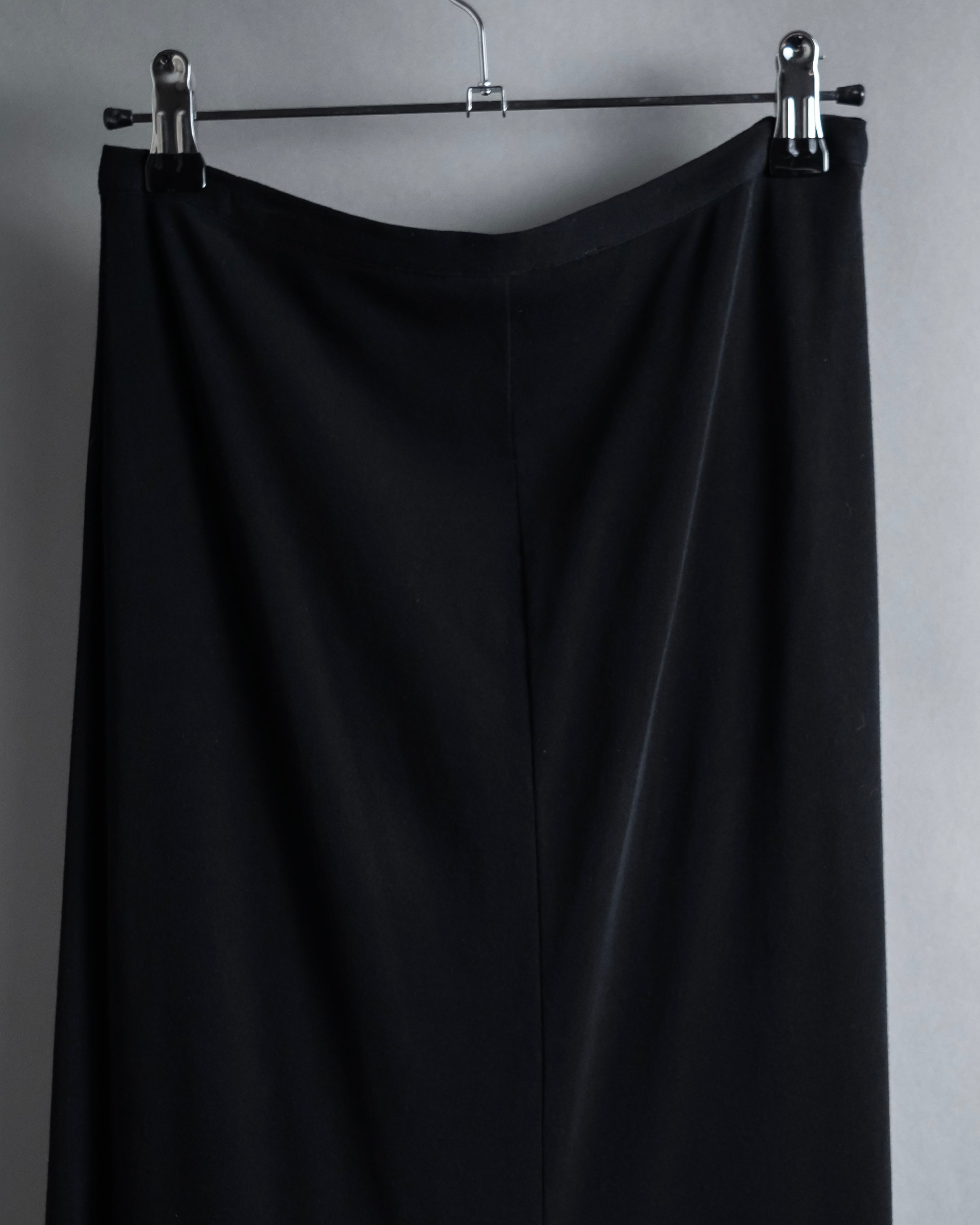 "YOHJI YAMAMOTO" 11SS Minimalist design skirt-like silhouette wide slacks