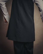 -SPECIAL- “Y’s” 90’s long tailored leather-trimmed vest