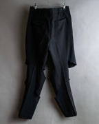 "COMME des GARCONS HOMME PLUS" 19SS Cut-off design slacks