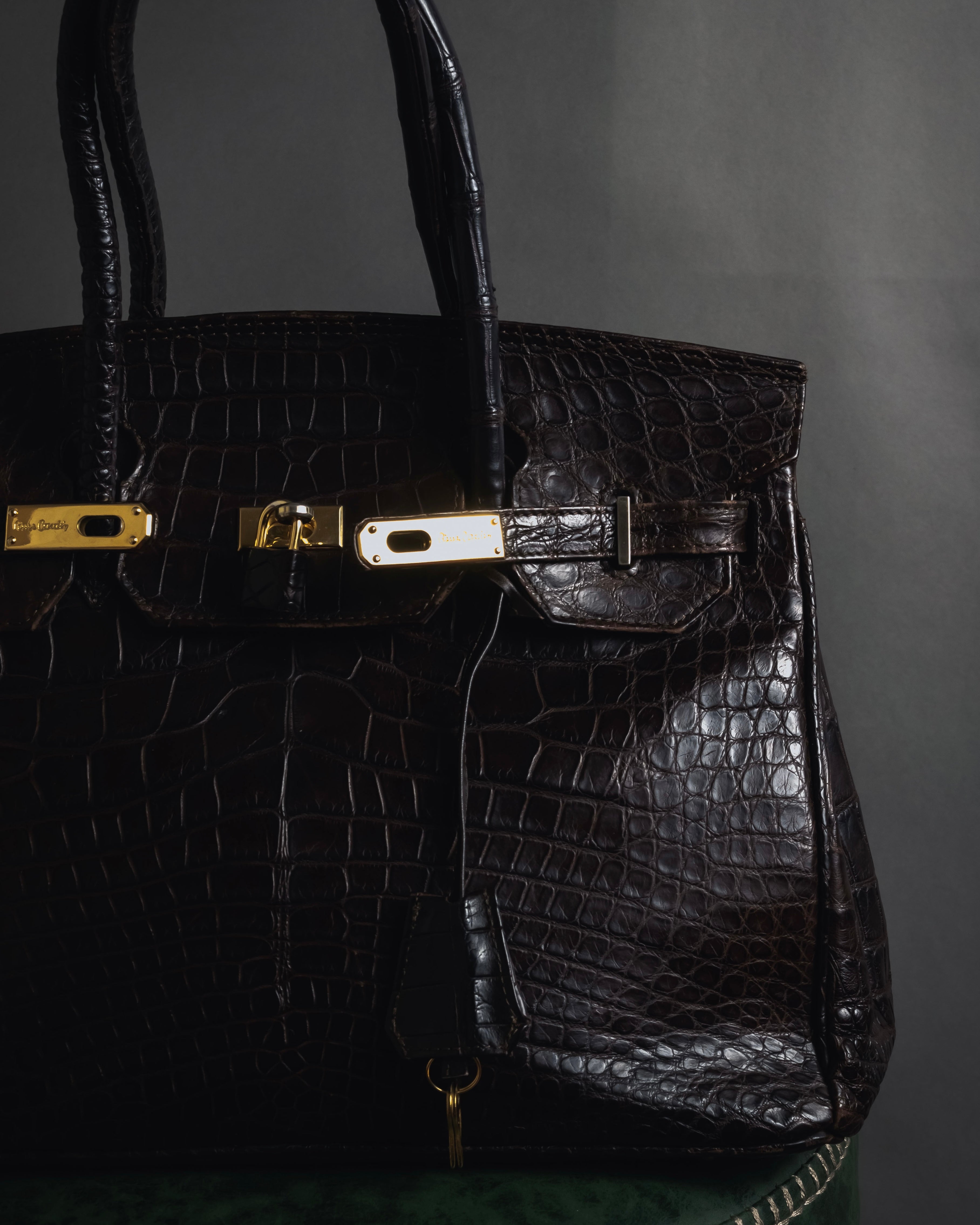 -SPECIAL- "Pierre Cardin"
90’s real crocodile leather top handle bag