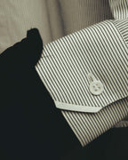 -SPECIAL- "Dior" 00's-10's Fine pinstripe concealed placket dress shirt