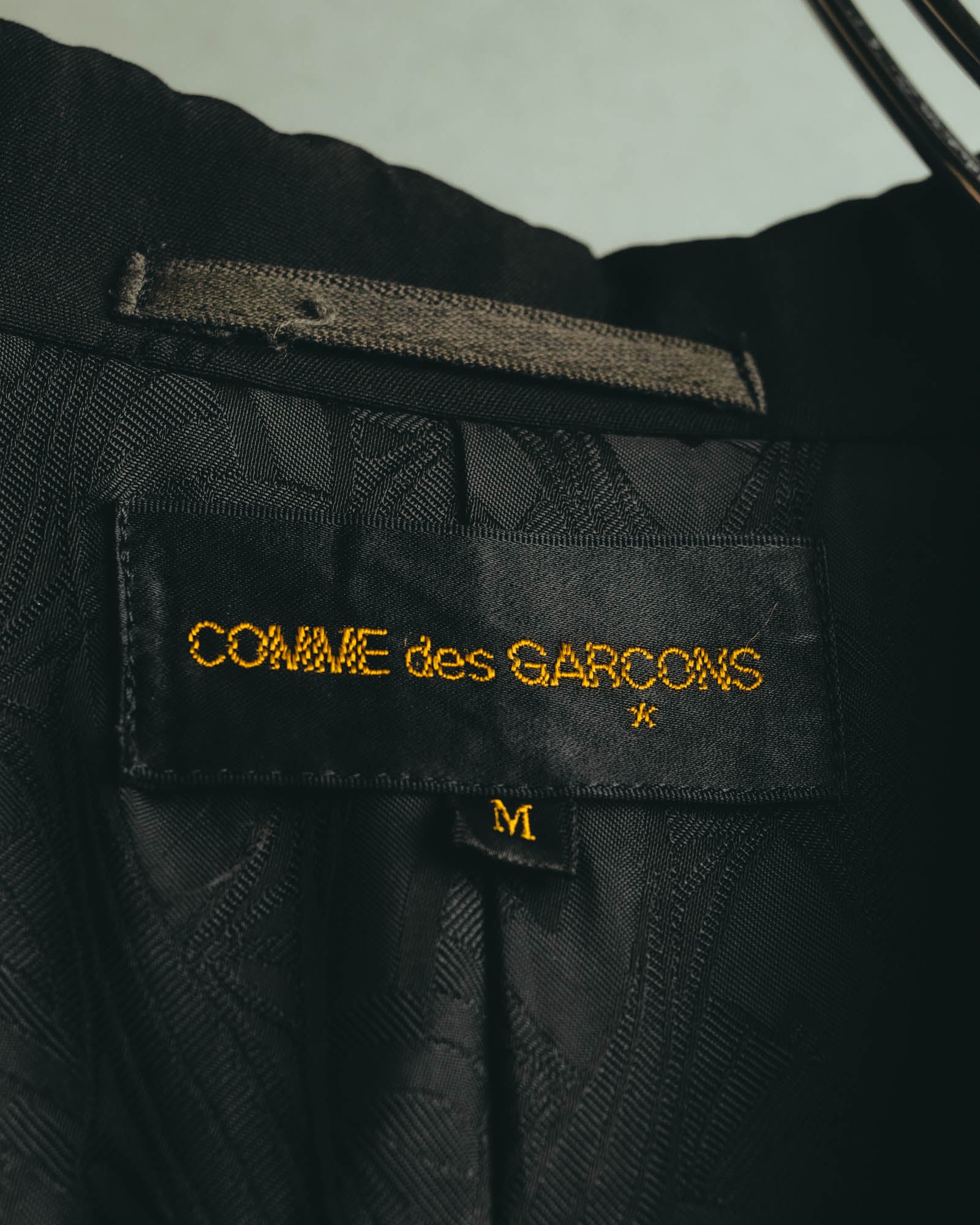 “COMME des GARCONS” 90’s black tailored long coat