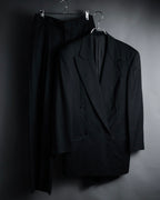 "GIORGIO ARMANI" 90’s draped double breasted suit set-up