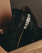 "Miu Miu" 2010's Embellished glitter lace-up oxford shoes