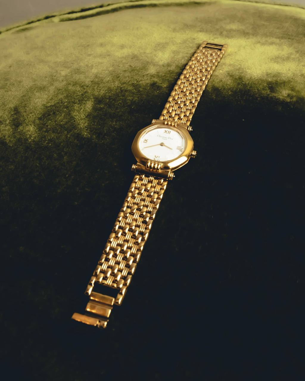 "Christian Dior" 80's-90's Gold plated wristwatch