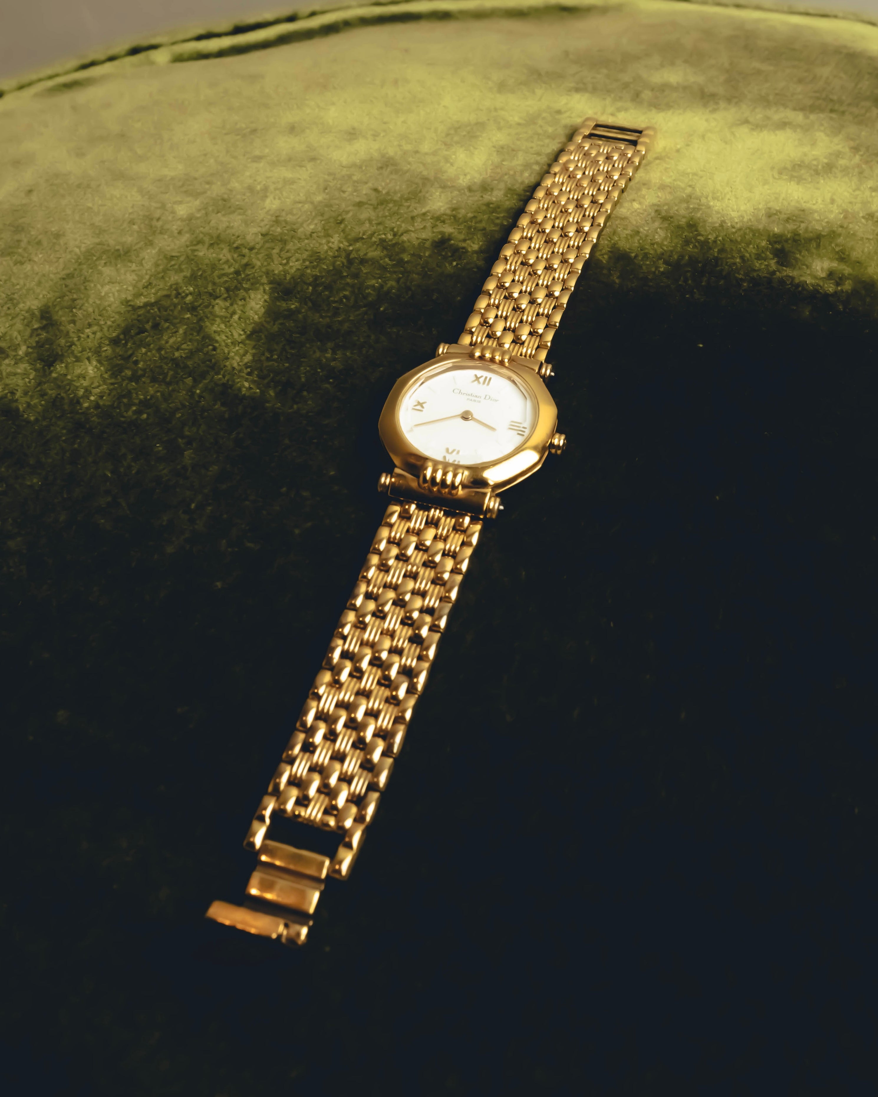"Christian Dior" 80's-90's Gold plated wristwatch
