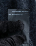 "Saint Laurent" Long-haired wool charcoal tone knit pullover