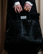 "MAISON MARGIELA" 5AC Harako leather corduroy combination 2way bag