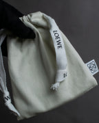 "LOEWE" Logo engraved leather card case