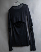 "Acne" Back＆sleeve cutting slit design pullover