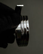 "DIOR HOMME" Logo engraved silver bangle