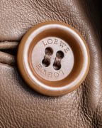 "LOEWE" Camel brown leather tailored jacket