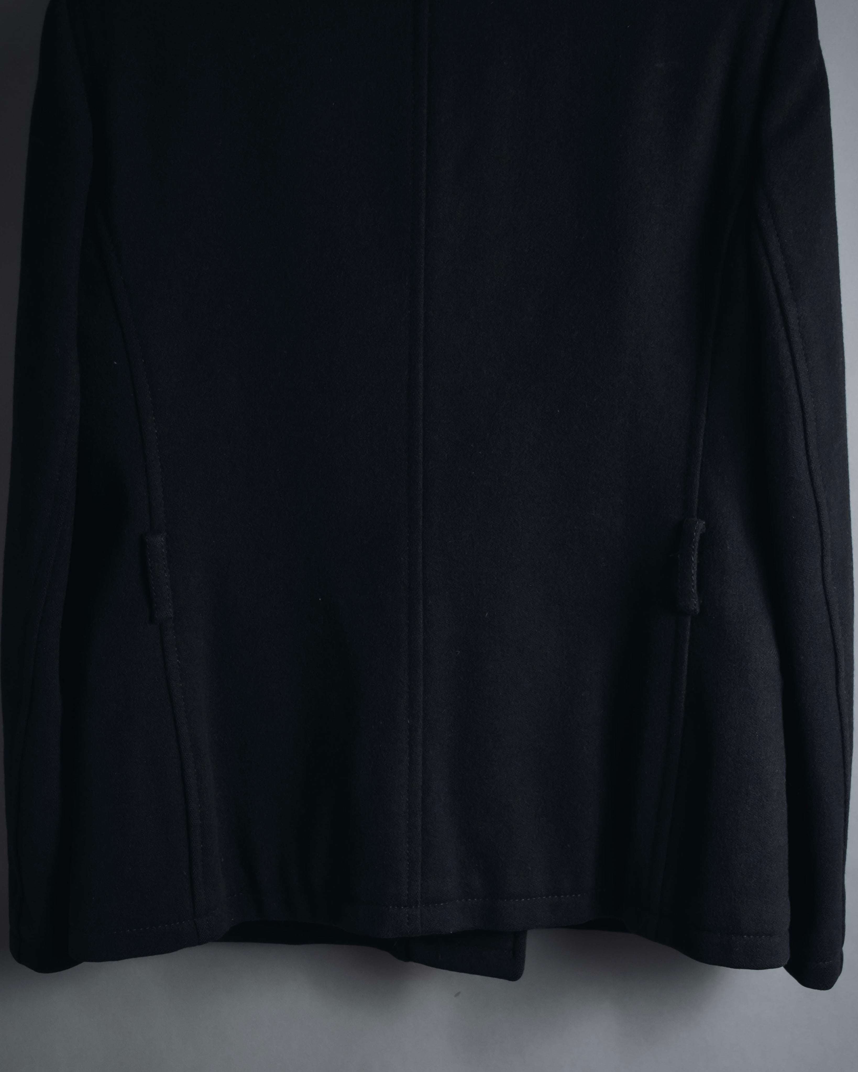 "PRADA" 90’s-00’s Minimal double-breasted wool jacket