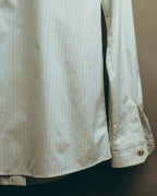 -SPECIAL- “GUCCI” 2017-2019 Floral embroidered ruffled striped shirt