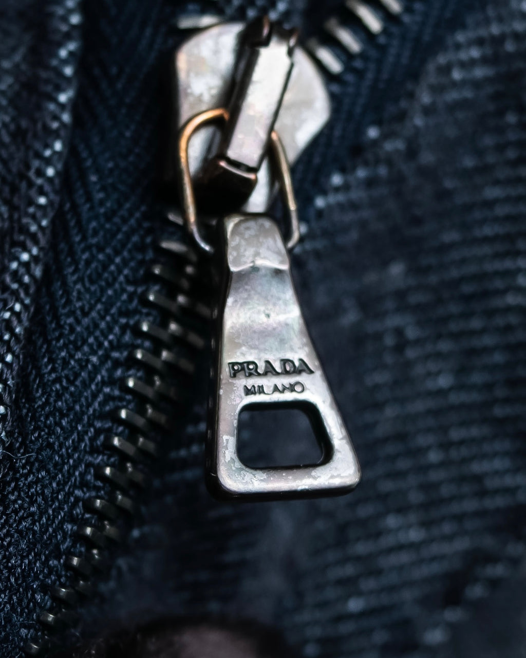 "PRADA" Wool cotton mix navy blue slacks