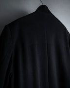 "BARBERINI" Minimalist detail 100% cashmere stand collar coat