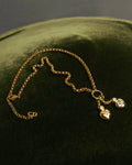 "Christian Dior" 80's-90's Romantic heart charm necklace
