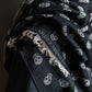 "Alexandar McQueen" Skull pattern fringe design large stole