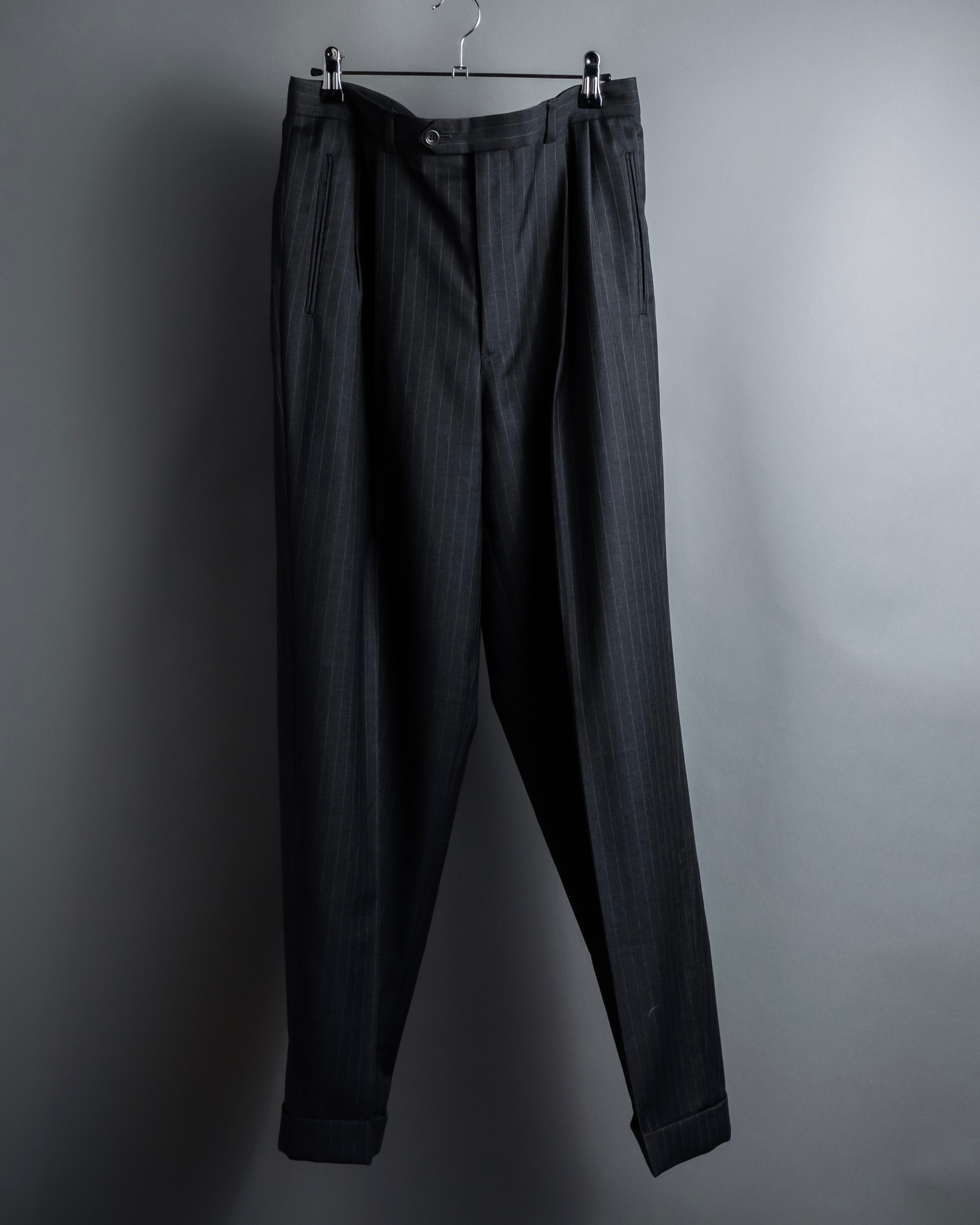 "ARMANI COLLEZIONI" Deep charcoal pinstripe set up