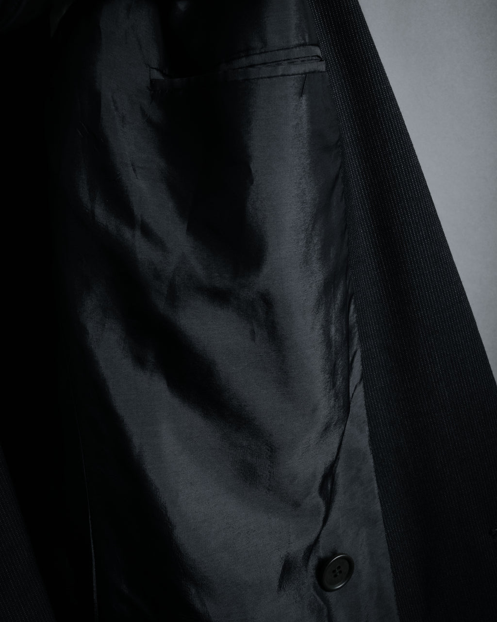 "GIORGIO ARMANI" 90’s draped double breasted suit set-up