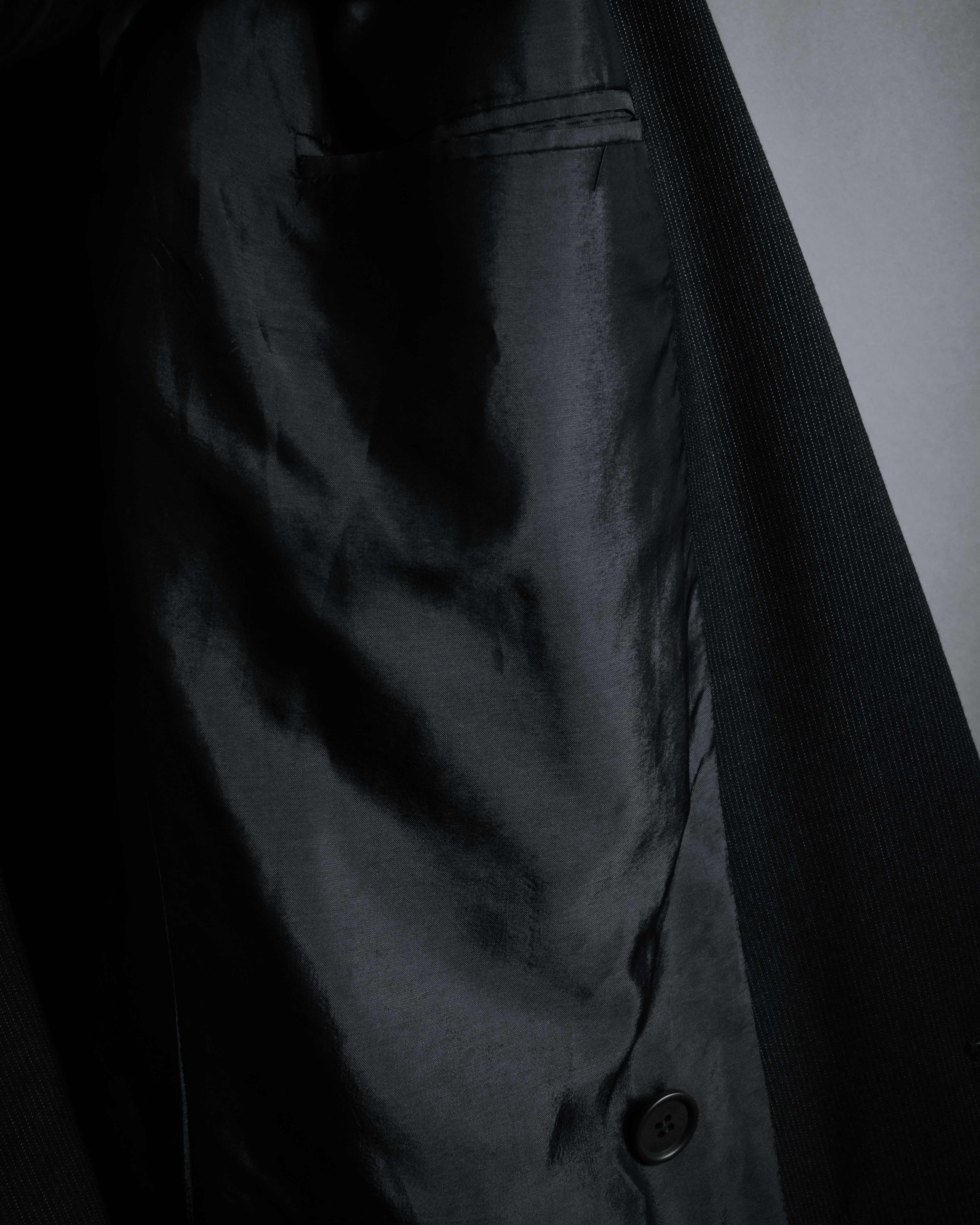 "GIORGIO ARMANI" 90’s draped double breasted suit set-up