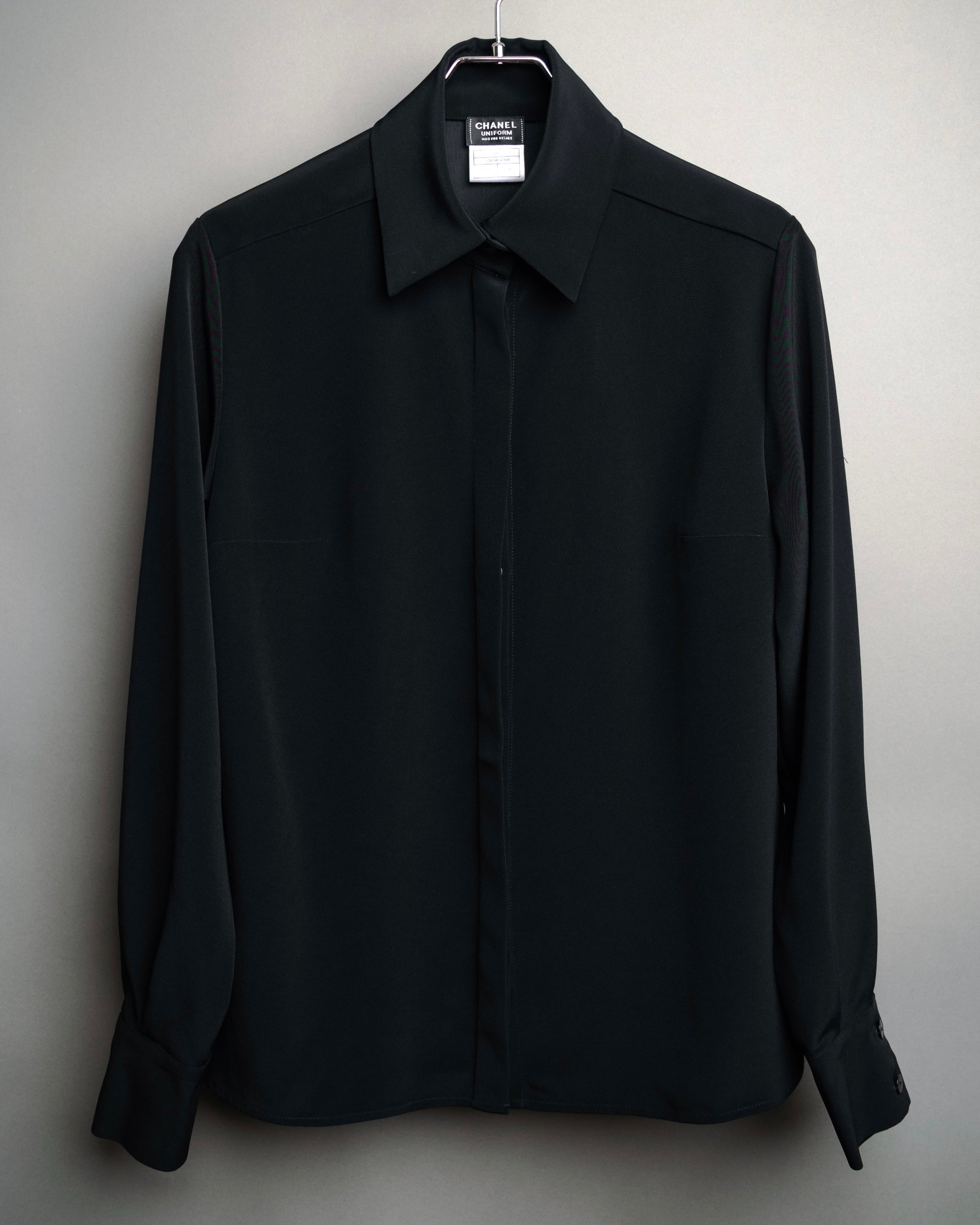 CHANEL (Chanel) - Uniform Shirt - Black - 38 - 20SS Concealed