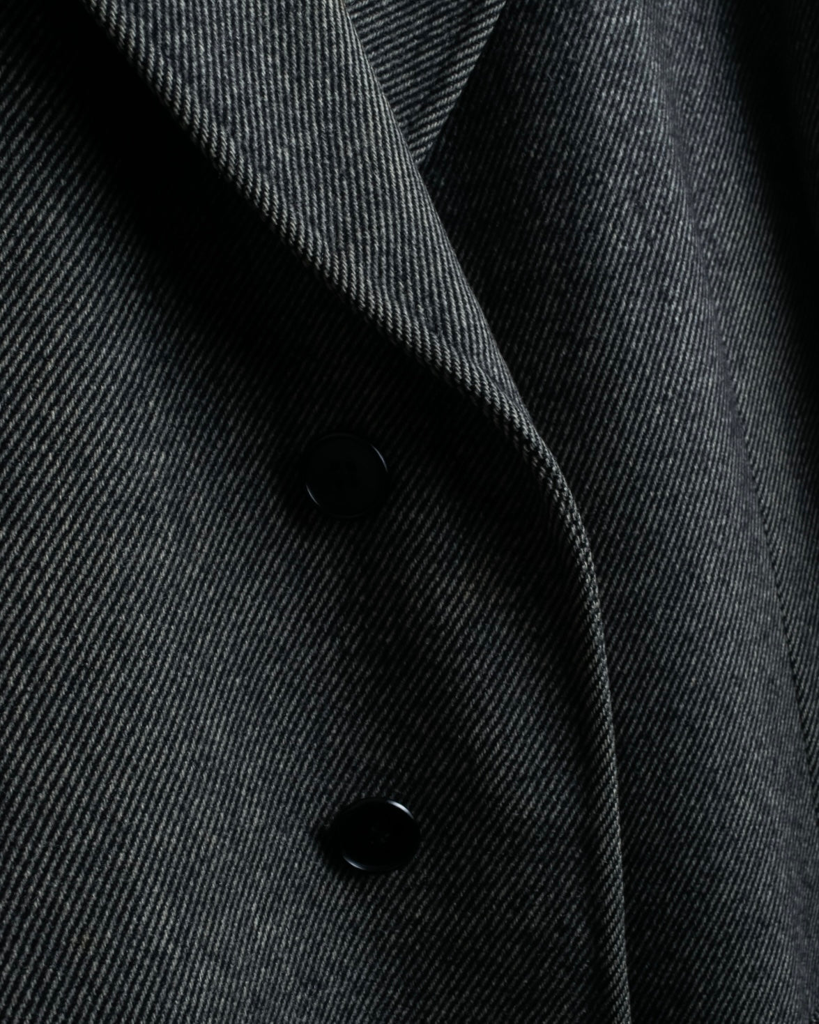 "Burberrys" diagonal striped pure new wool long coat